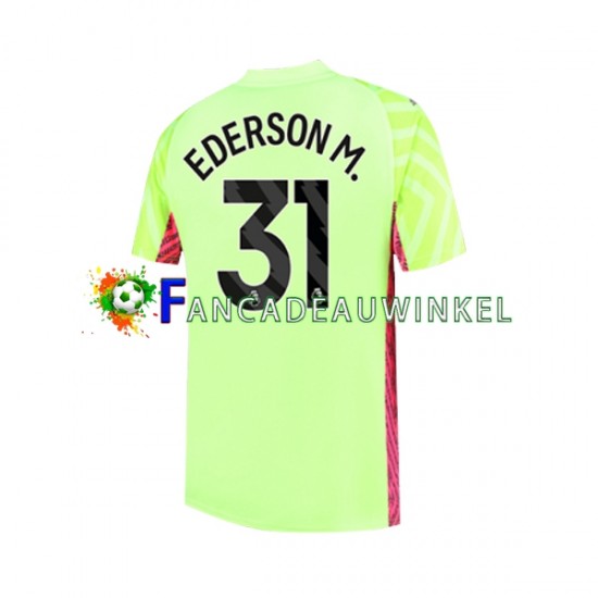 Manchester City Wedstrijdshirt met Korting Ederson Moraes 31 Keepersshirt 3rd Heren 2023-24 Korte Mouw