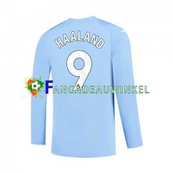Manchester City Wedstrijdshirt met Korting Haaland 9 Thuis Heren 2023-24 Lange Mouw