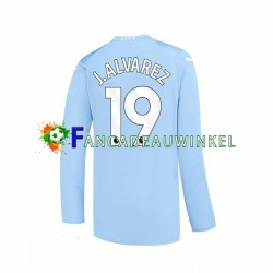 Manchester City Wedstrijdshirt met Korting J. ALVAREZ 19 Thuis Heren 2023-24 Lange Mouw
