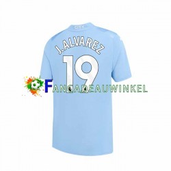 Manchester City Wedstrijdshirt met Korting J. ALVAREZ 19 Thuis Heren 2023-24 Korte Mouw