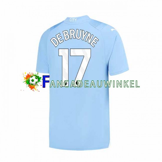 Manchester City Wedstrijdshirt met Korting Kevin De Bruyne 17 Thuis Heren 2023-24 Korte Mouw