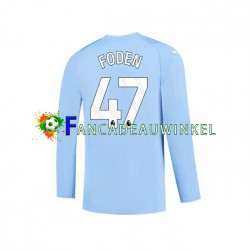 Manchester City Wedstrijdshirt met Korting Phil Foden 47 Thuis Heren 2023-24 Lange Mouw