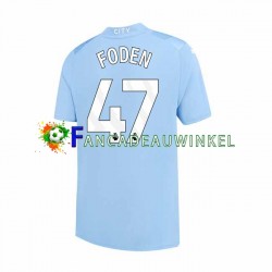 Manchester City Wedstrijdshirt met Korting Phil Foden 47 Thuis Heren 2023-24 Korte Mouw