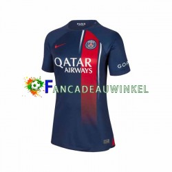 Paris Saint-Germain Wedstrijdshirt met Korting Thuis Dames 2023-24 Korte Mouw