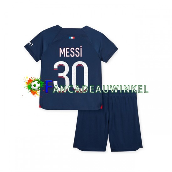 Paris Saint-Germain Wedstrijdshirt met Korting Lionel Messi 30 Thuis Kind 2023-24 Korte Mouw