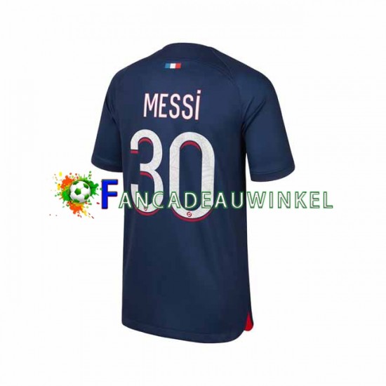 Paris Saint-Germain Wedstrijdshirt met Korting Lionel Messi 30 Thuis Heren 2023-24 Korte Mouw