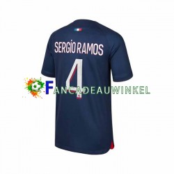 Paris Saint-Germain Wedstrijdshirt met Korting Sergio Ramos 4 Thuis Heren 2023-24 Korte Mouw