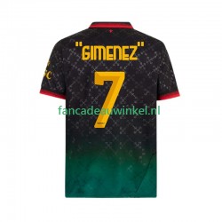 AC Milan Wedstrijdshirt met Korting Santiago Gimenez 7 Vierde Heren 2024-25 Korte Mouw