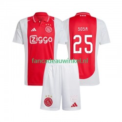 AFC Ajax Wedstrijdshirt met Korting Wout Weghorst 25 Thuis Kind 2024-25 Korte Mouw