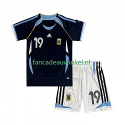 Argentinië Wedstrijdshirt met Korting Lionel Messi 19 Retro Uit Kind 2006 Korte Mouw