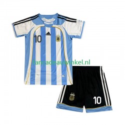 Argentinië Wedstrijdshirt met Korting Maradona 10 Retro Thuis Kind 2006 Korte Mouw