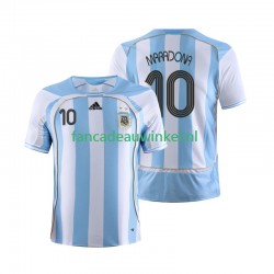 Argentinië Wedstrijdshirt met Korting Maradona 10 Retro Thuis Heren 2006 Korte Mouw