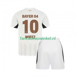 Bayer 04 Leverkusen Wedstrijdshirt met Korting Florian Wirtz 10 Uit Kind 2024-25 Korte Mouw