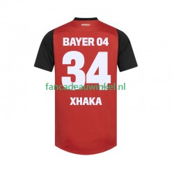 Bayer 04 Leverkusen Wedstrijdshirt met Korting XHAKA 34 Thuis Heren 2024-25 Korte Mouw