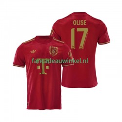 FC Bayern München Wedstrijdshirt met Korting 125th Anniversary Michael Olise 17 Thuis Rood Heren 2024-25 Korte Mouw