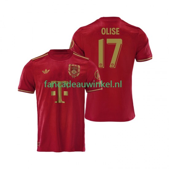 FC Bayern München Wedstrijdshirt met Korting 125th Anniversary Michael Olise 17 Thuis Rood Heren 2024-25 Korte Mouw