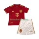 FC Bayern München Wedstrijdshirt met Korting 125th Anniversary Thuis Rood Kind 2024-25 Korte Mouw