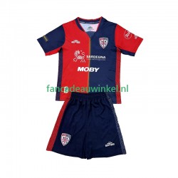 Cagliari Wedstrijdshirt met Korting Thuis Kind 2024-25 Korte Mouw