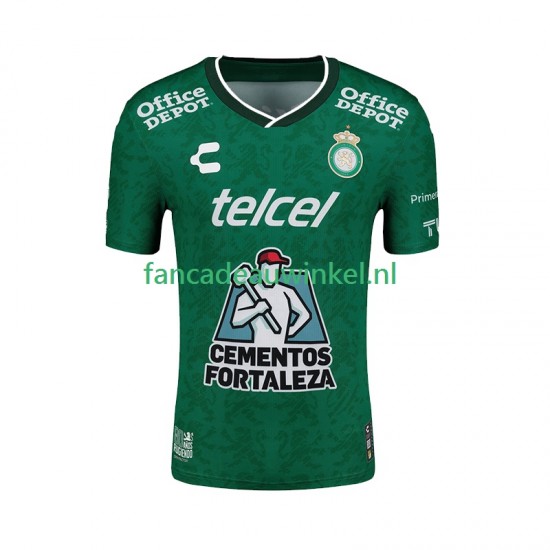 Wedstrijdshirt met Korting Club Leon Thuis Heren 2024-25 Korte Mouw
