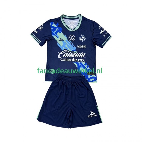 Wedstrijdshirt met Korting Club Puebla Uit Kind 2024-25 Korte Mouw
