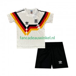Duitsland Wedstrijdshirt met Korting 1990 Retro Thuis Kind Korte Mouw