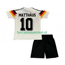 Duitsland Wedstrijdshirt met Korting Matthaus 10 1990 Retro Thuis Kind Korte Mouw