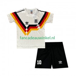 Duitsland Wedstrijdshirt met Korting Matthaus 10 1990 Retro Thuis Kind Korte Mouw