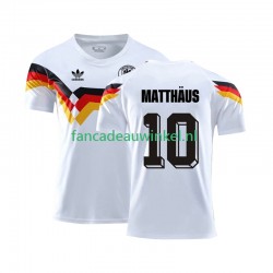 Duitsland Wedstrijdshirt met Korting Matthaus 10 1990 Retro Thuis Heren Korte Mouw