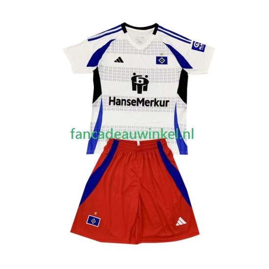 Hamburger SV Wedstrijdshirt met Korting Thuis Kind 2024-25 Korte Mouw