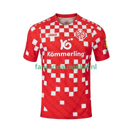 Mainz 05 Wedstrijdshirt met Korting Thuis Heren 2024-25 Korte Mouw