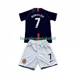 Manchester United Wedstrijdshirt met Korting Cristiano Ronaldo 7 2007 Retro Uit Kind 2008 Korte Mouw