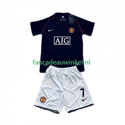 Manchester United Wedstrijdshirt met Korting Cristiano Ronaldo 7 2007 Retro Uit Kind 2008 Korte Mouw