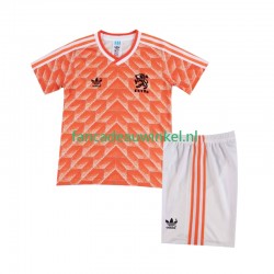 Nederland Wedstrijdshirt met Korting 1988 Retro Thuis Kind Korte Mouw
