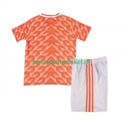 Nederland Wedstrijdshirt met Korting 1988 Retro Thuis Kind Korte Mouw