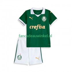 Palmeiras Wedstrijdshirt met Korting Thuis Kind 2024 Korte Mouw
