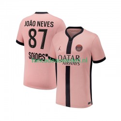 Paris Saint-Germain Wedstrijdshirt met Korting Joao Neves 87 3rd Heren 2024-25 Korte Mouw