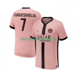 Paris Saint-Germain Wedstrijdshirt met Korting Khvicha Kvaratskhelia 7 3rd Heren 2024-25 Korte Mouw