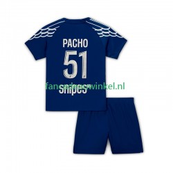 Paris Saint-Germain Wedstrijdshirt met Korting Pacho 51 Vierde Kind 2024-25 Korte Mouw