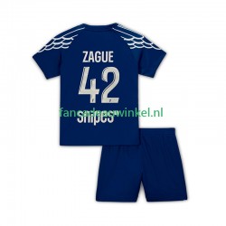 Paris Saint-Germain Wedstrijdshirt met Korting Zague 42 Vierde Kind 2024-25 Korte Mouw