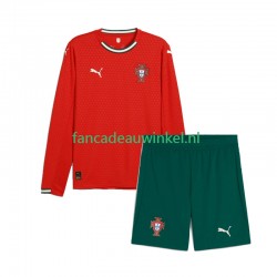 Portugal Wedstrijdshirt met Korting Thuis Kind 2025 Lange Mouw