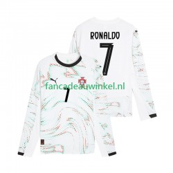 Portugal Wedstrijdshirt met Korting Cristiano Ronaldo 7 Uit Heren 2025 Lange Mouw