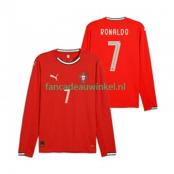 Portugal Wedstrijdshirt met Korting Cristiano Ronaldo 7 Thuis Heren 2025 Lange Mouw