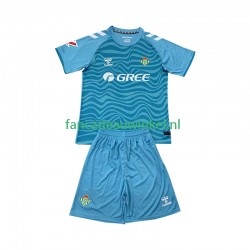 Real Betis Wedstrijdshirt met Korting Keepersshirt Uit Kind 2024-25 Korte Mouw