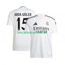 Real Madrid Wedstrijdshirt met Korting ARDA GuLER 15 Thuis Heren 2024-25 Korte Mouw