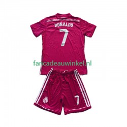 Real Madrid Wedstrijdshirt met Korting Cristiano Ronaldo 7 2014 2015 Retro Uit Kind Korte Mouw