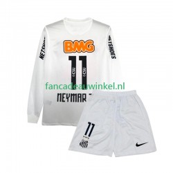 Wedstrijdshirt met Korting Santos Neymar JR 11 2012 Retro Thuis Kind 2011 Lange Mouw