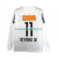 Wedstrijdshirt met Korting Santos Neymar JR 11 2012 Retro Thuis Heren 2011 Lange Mouw