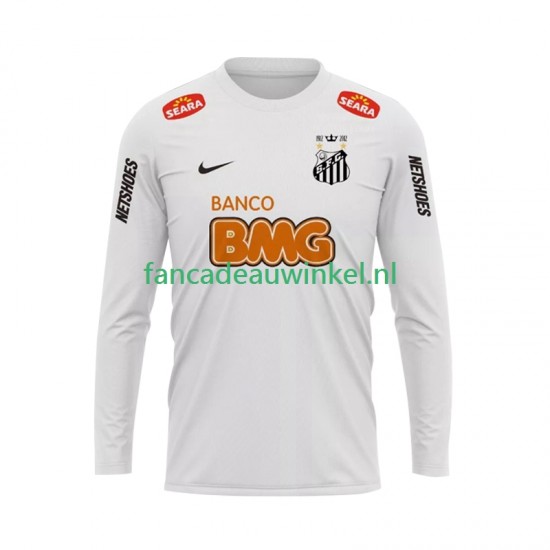 Wedstrijdshirt met Korting Santos 2012 Retro Thuis Heren 2011 Lange Mouw