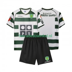 Sporting CP Wedstrijdshirt met Korting 2001 2003 Retro Thuis Kind Korte Mouw