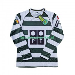 Sporting CP Wedstrijdshirt met Korting Cristiano Ronaldo 28 2001 2003 Retro Thuis Heren Lange Mouw